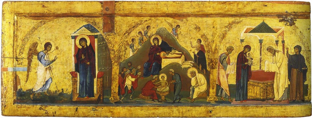 10-Благовещение, Рождество Христово, Сретение. XII в., монастырь святой Екатерины, Синай